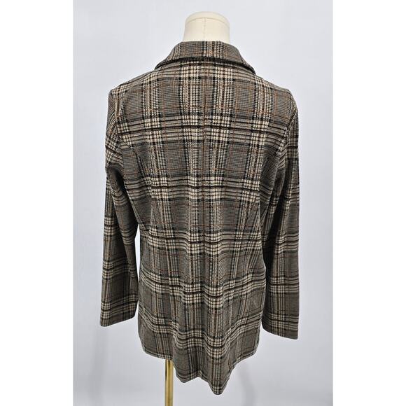 Liverpool Los Angeles Boyfriend Blazer – Tan/Black Glen Plaid - Picture 3 of 9